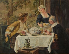 German Tavern Scene After Albert Friedrich Schroder's DIE SCHÖNE MAGD