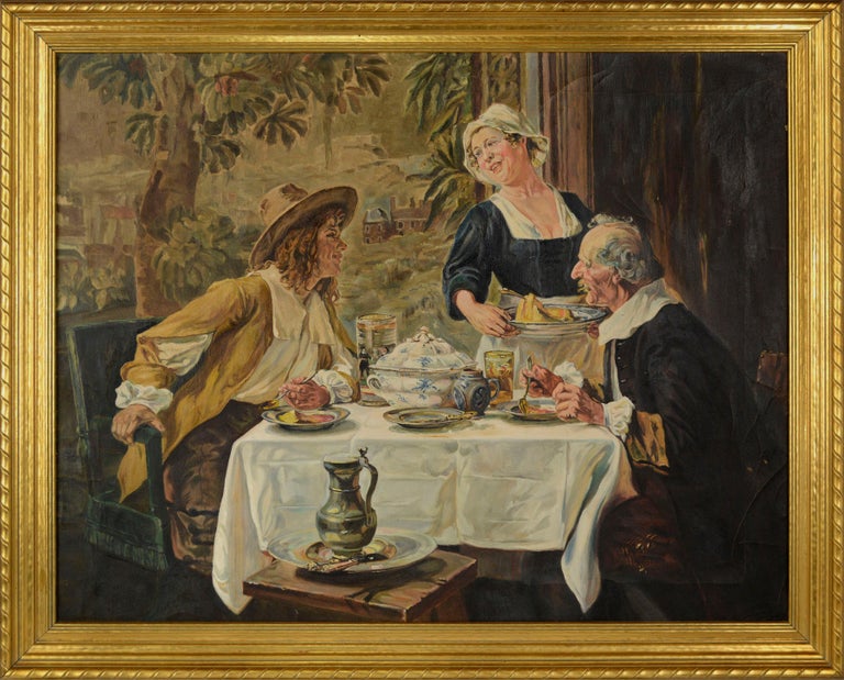 German Tavern Scene After Albert Friedrich Schroder's DIE SCHÖNE MAGD ...