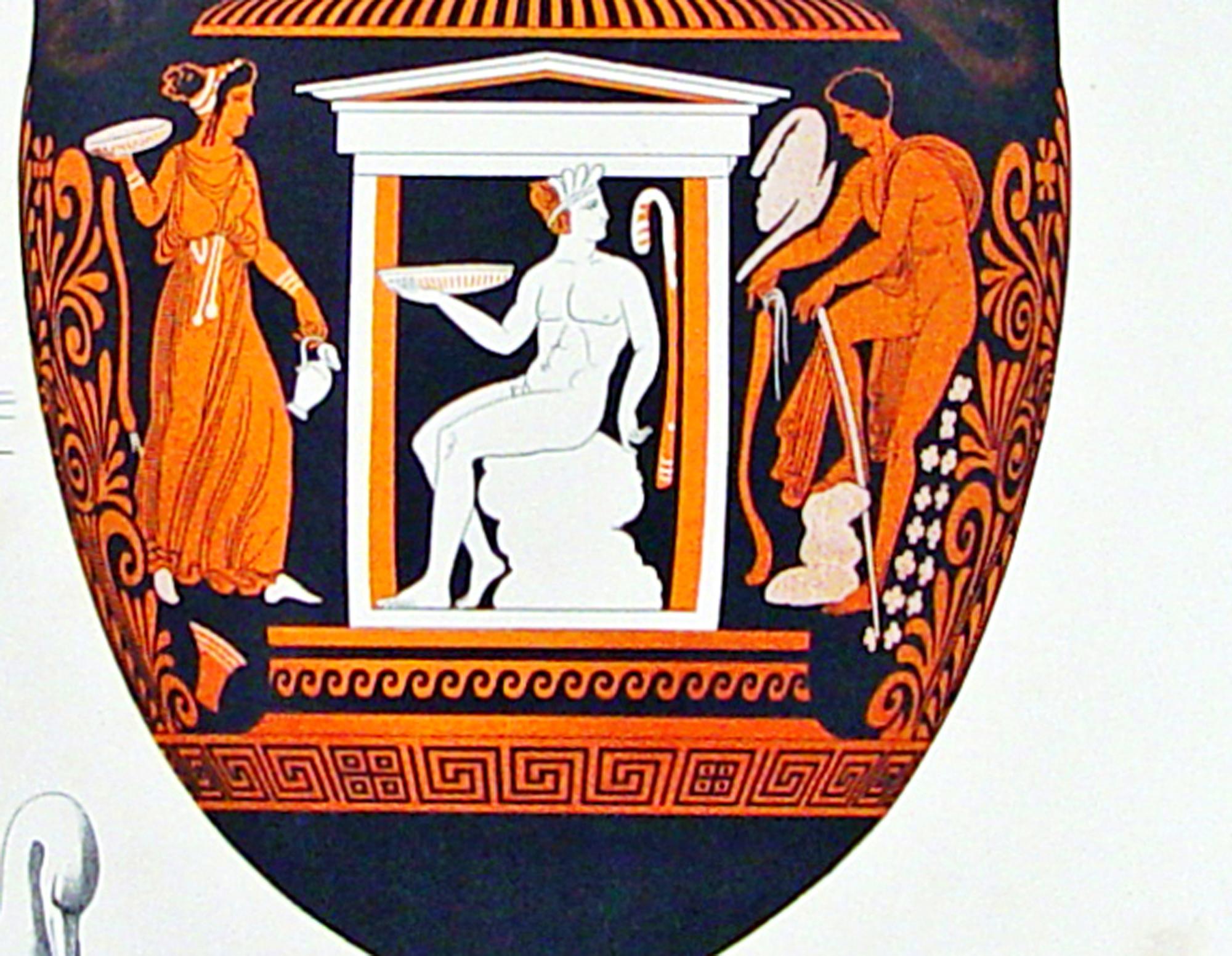Albert Genick, impression lithographique d'une amphore de la Grèce antique en vente 2