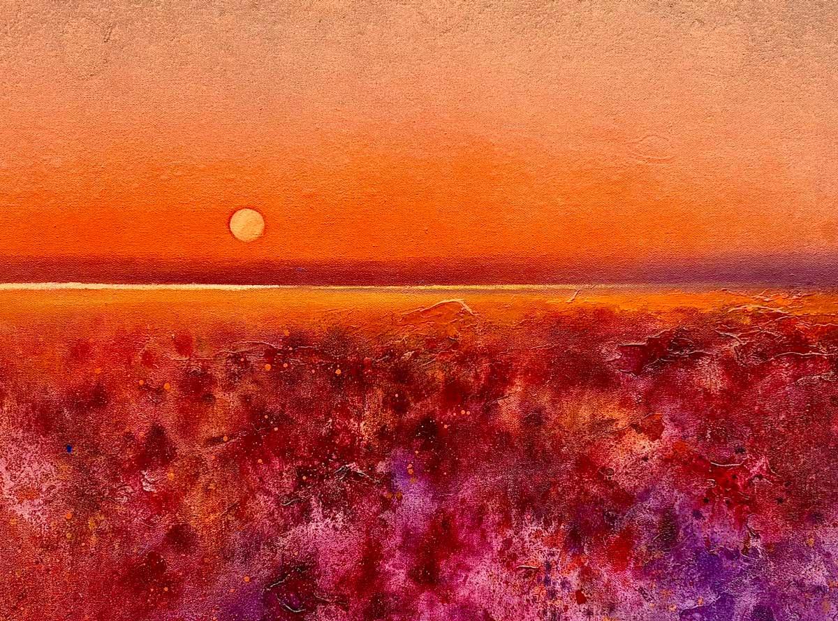 Evening Scents - Painting by Albert Gimenez