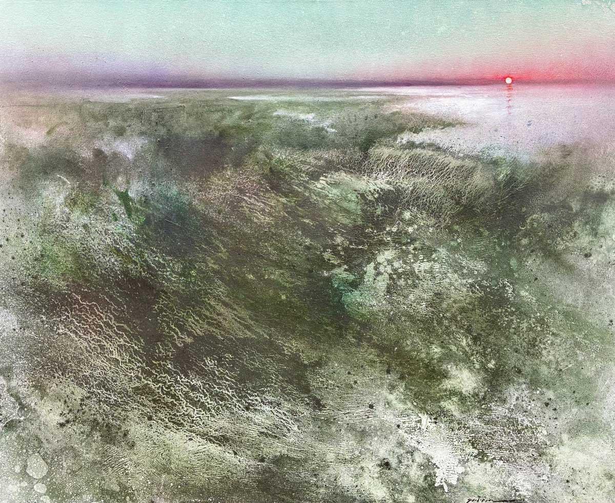 Albert Gimenez Abstract Painting - Silence in Motion