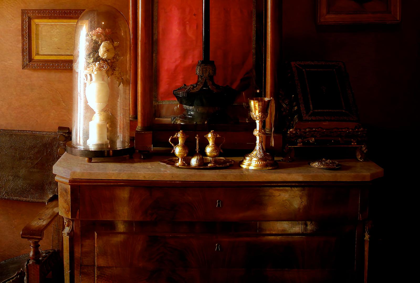 Interior - Signed limited edition still life pigment print, Contemporary, Brown - Photograph by Albert Giralt 