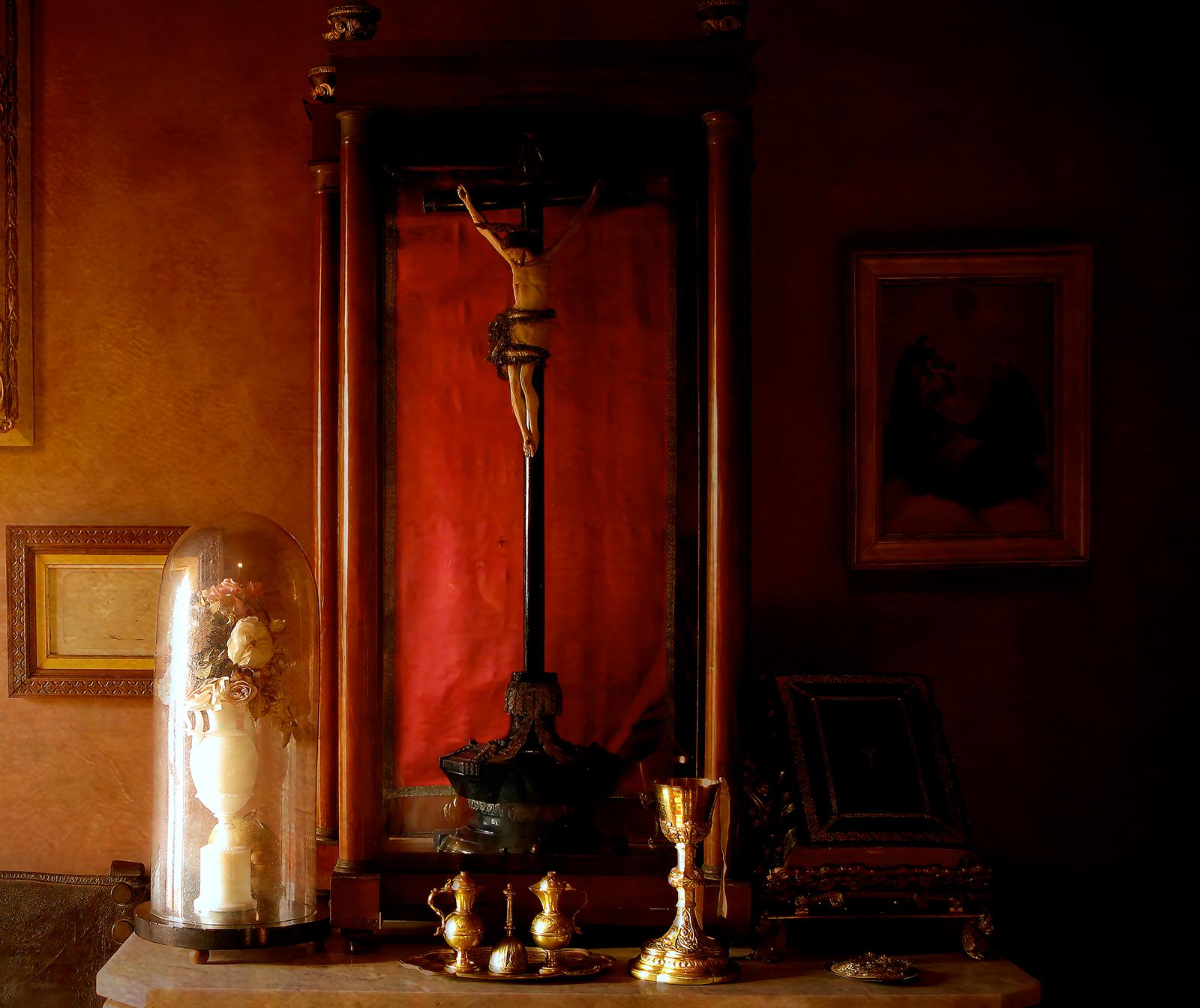 Interieur - Signierter Pigmentdruck eines Stilllebens in limitierter Auflage, Contemporary, Brown (Abstrakt), Photograph, von Albert Giralt 