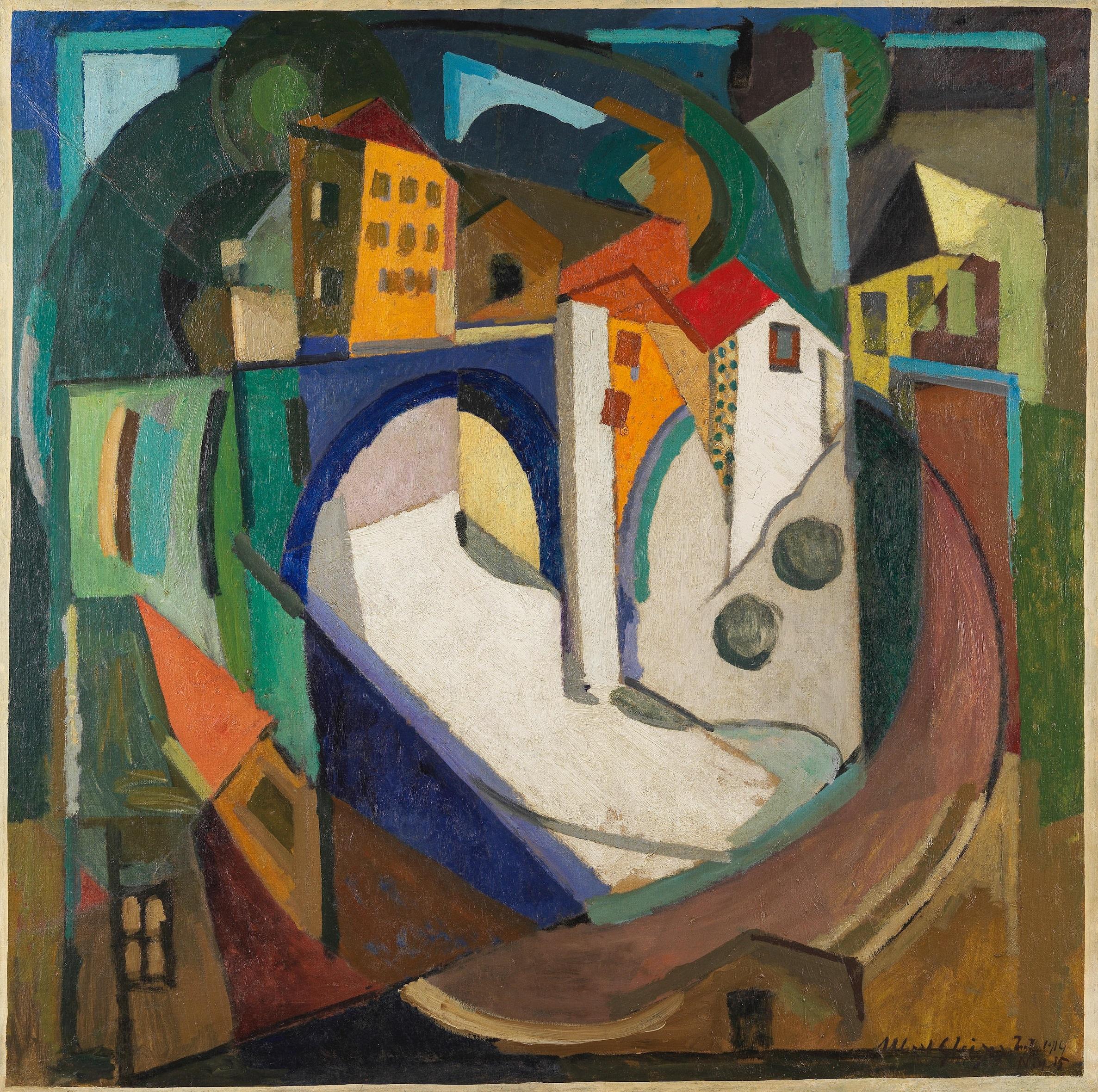 Paysage - Painting by Albert Gleizes