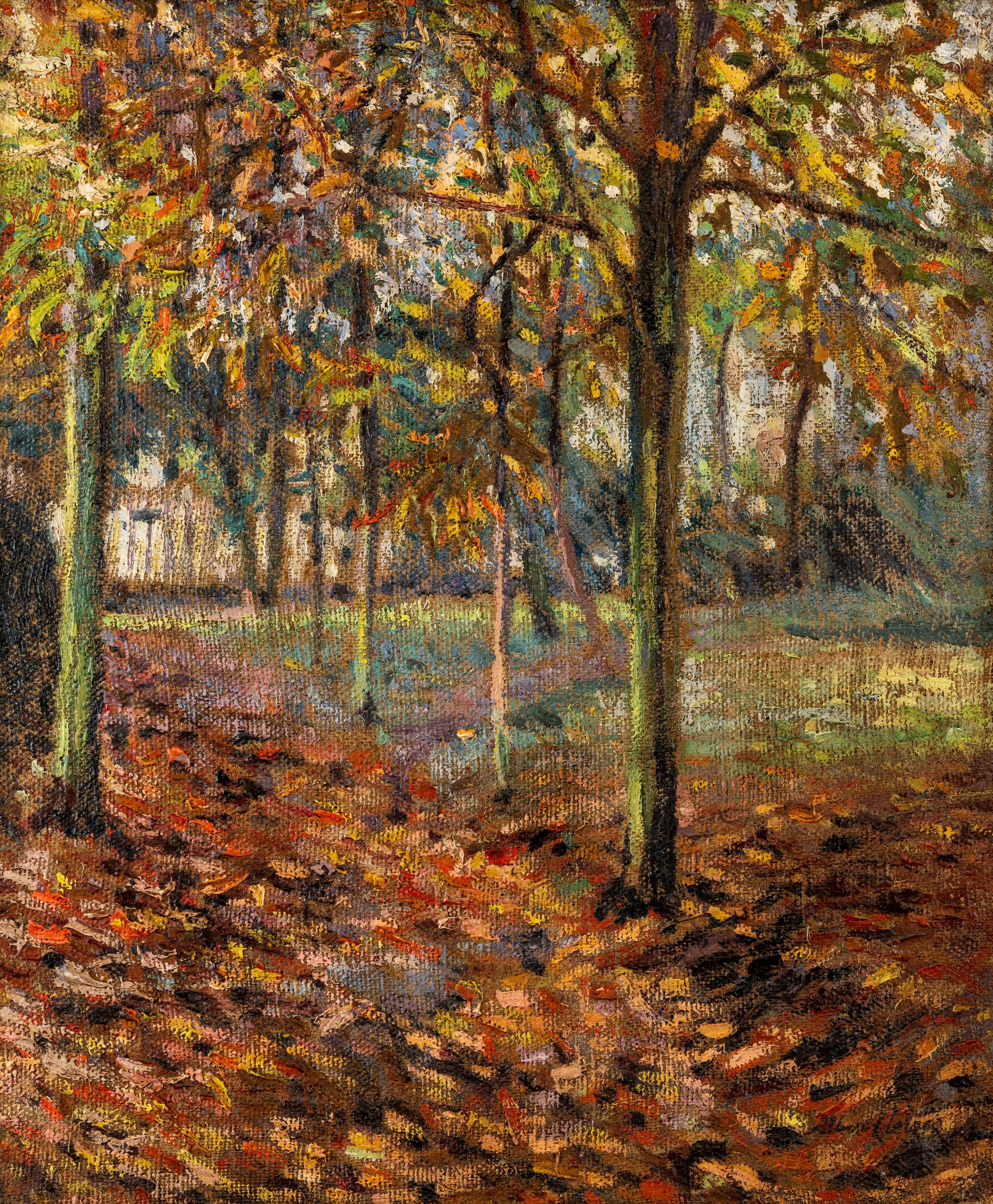 Trees in Autumn - Painting by Albert Gleizes