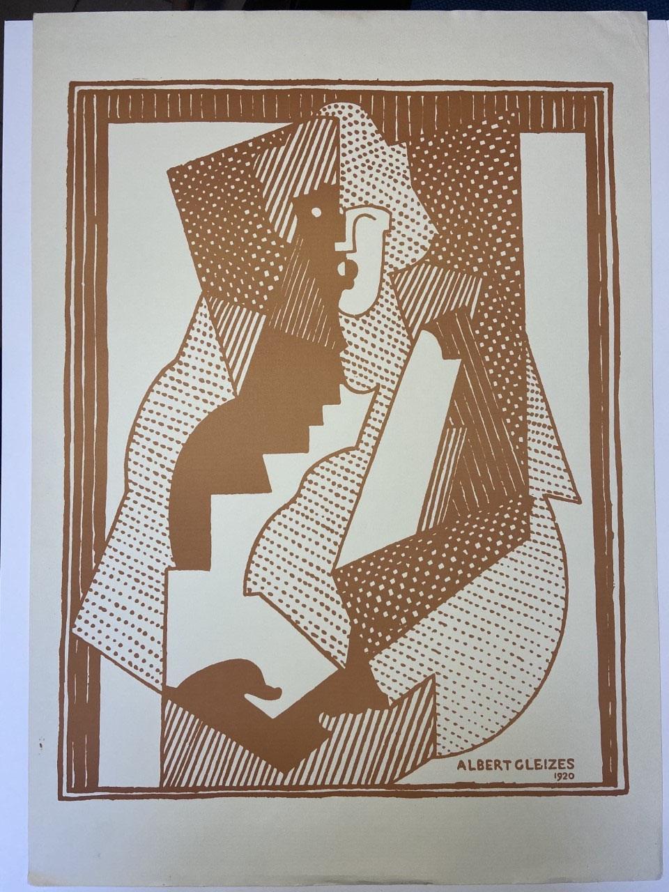 Albert Gleizes  
print 1920  
Orchard paper   
64 x 46 cm 
signature in the plate
290 euros