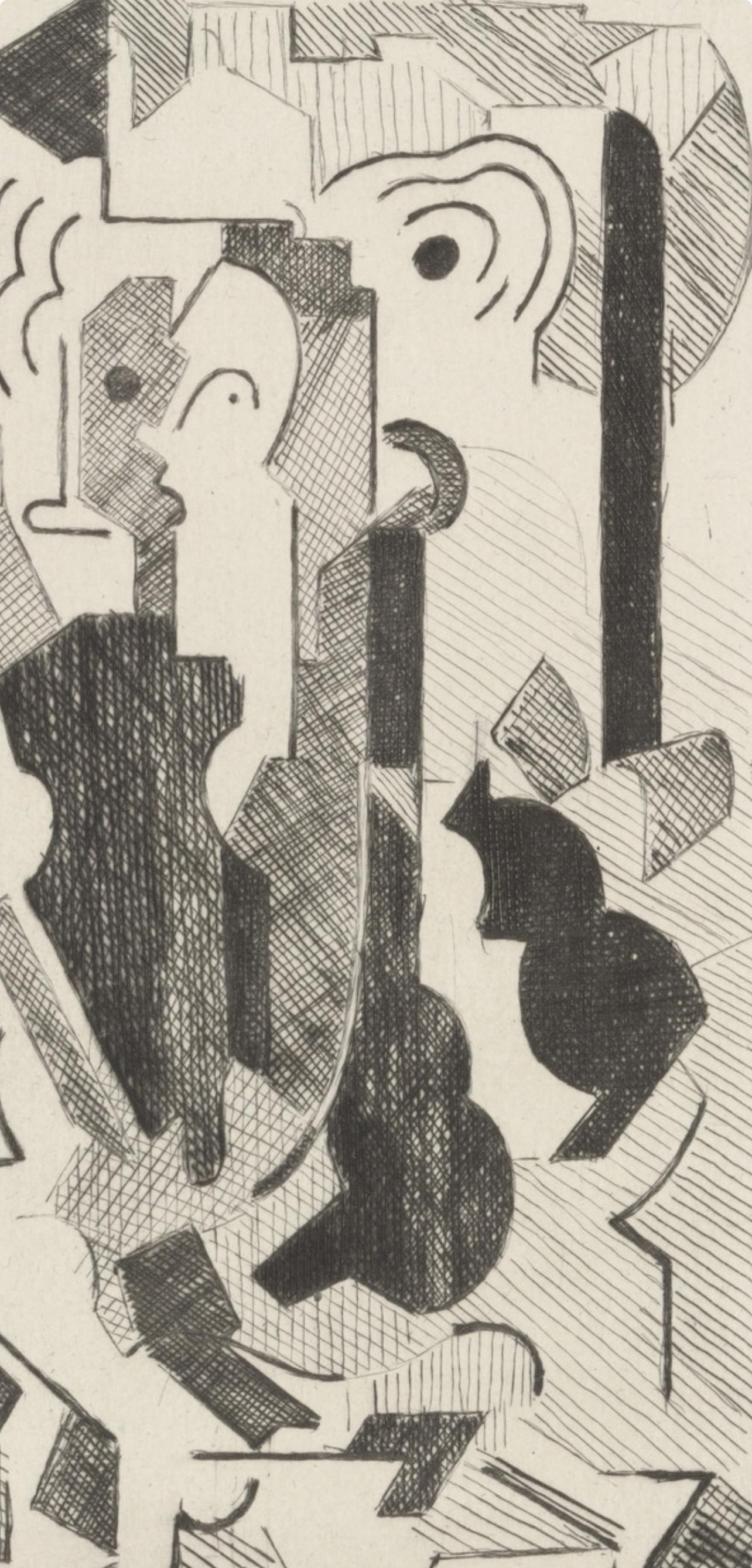 Gleizes, Composition du cubisme (après) - Moderne Print par Albert Gleizes