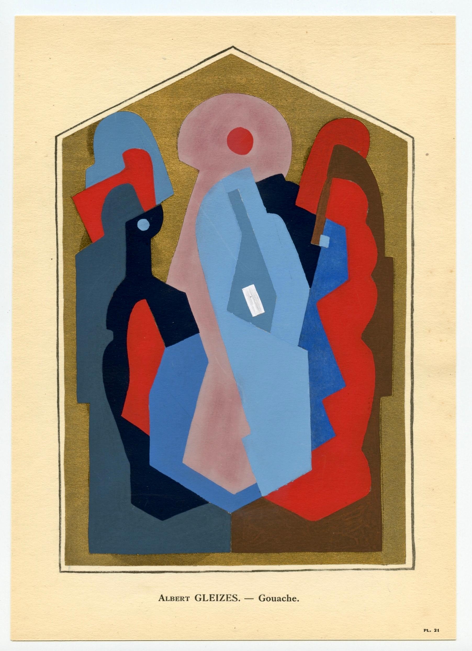 Litografía y estarcido sobre papel vélin. Inscripción: Sin firmar y sin numerar, tal como se emitió. Buen estado. Notas: Del álbum, L'Art Cubiste, Théories et Réalisations, Etude Critique, 1929. Publicado por Éditions Charles Moreau, París; impreso