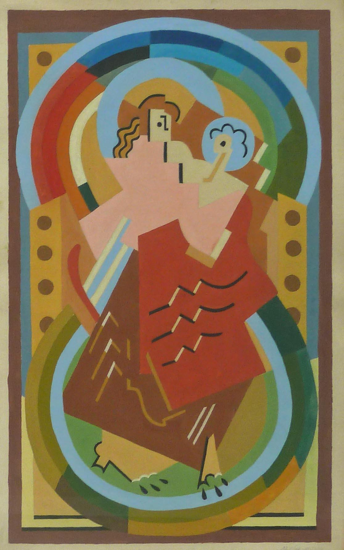 Albert Gleizes Abstract Print - Mother and Child, 1934