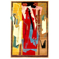 Albert Gleizes Design No. 34 - Artistic Handmade Wool Rug - Limited Edition