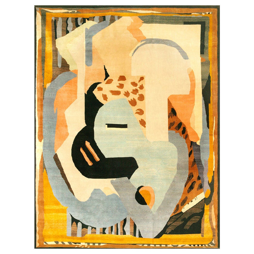 Albert Gleizes, Design Nr. 40 - Französischer künstlerischer Teppich - Wolle und Seide