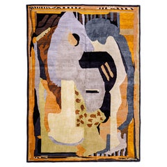 Albert Gleizes, Design No. 40 - French Artistic Rug - Wool and Silk