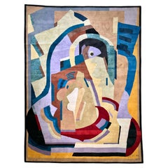 Albert Gleizes, Design No. 41 - Artistic Wool Rug - French Modern Design