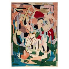 Albert Gleizes "Gravures pour les Pensées de Pascal" French Wool & Silk Rug
