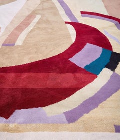 Albert Gleizes "Design No. 41", French Hand-knotted Wool & Silk Rug