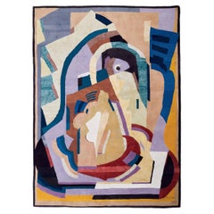Albert Gleizes "Design No. 41", French Hand-knotted Wool & Silk Rug