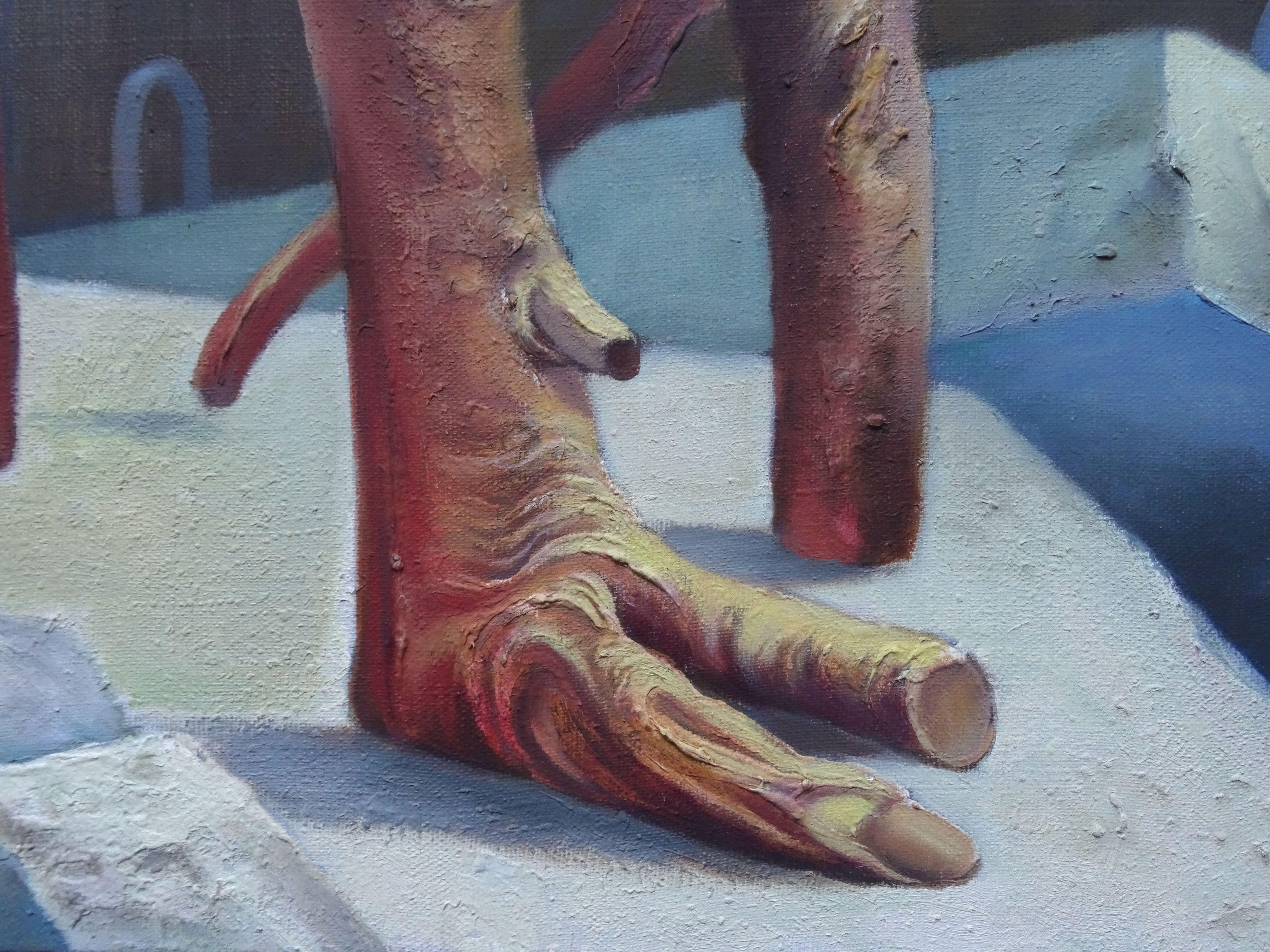 Finale di Armageddon. 2005, tela, olio, 73x100 cm - Painting Surrealismo di Albert Goltjakov 