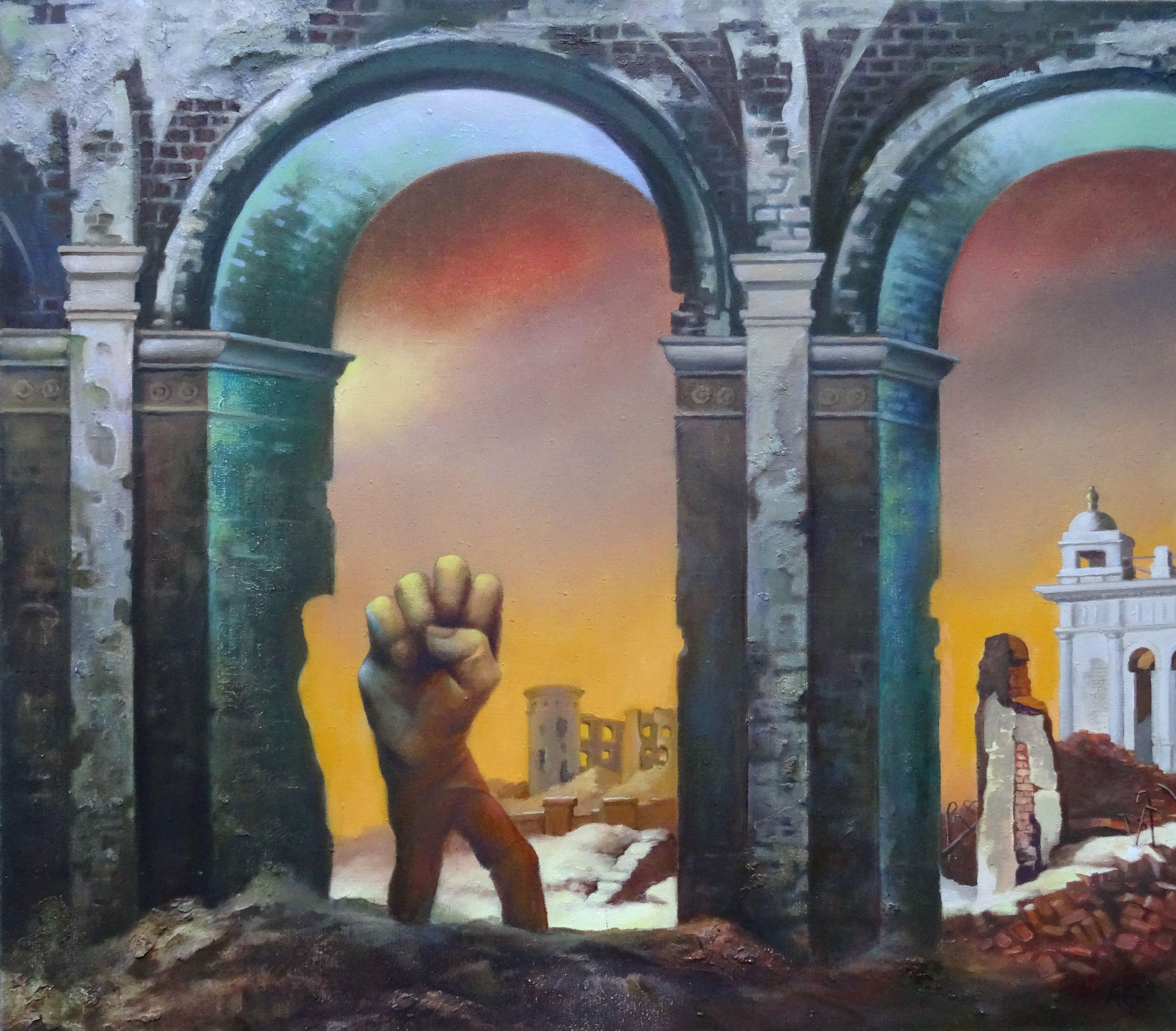 Konigsberg shout. 2006, oil on canvas, 74x85 cm