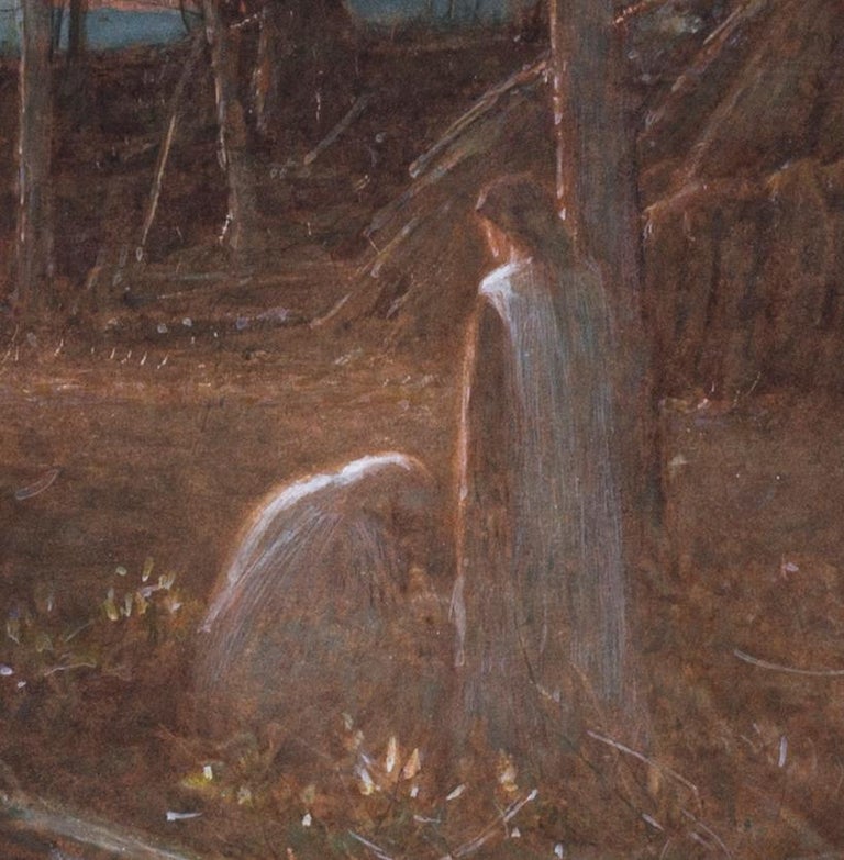 Albert Goodwin NightFaithful unto Death, Painting For Sale at 1stdibs
