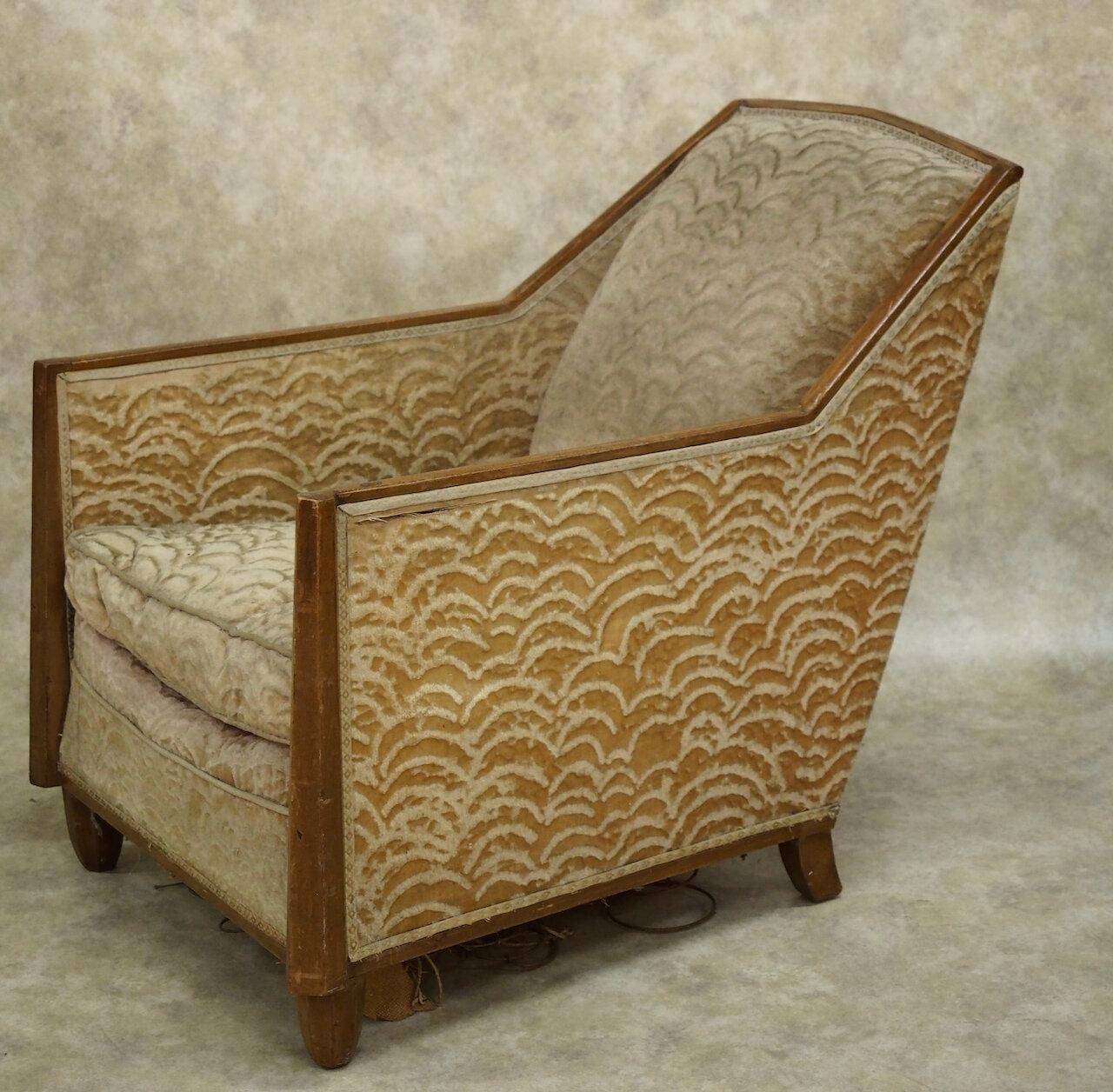Art Deco Jacques Adnet Single Club Chair