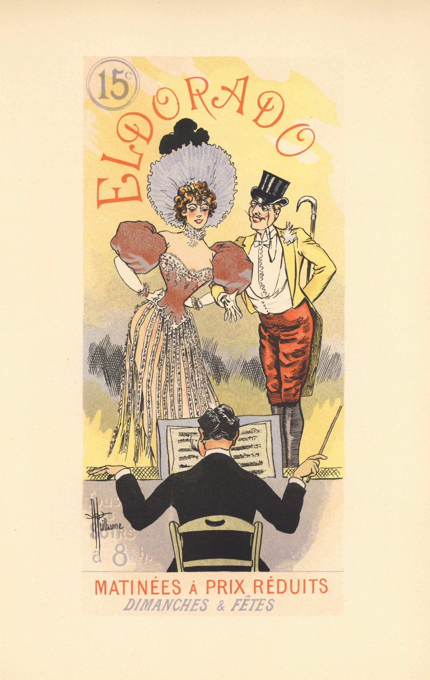 Medium: lithograph (after the poster). Printed in 1897 on smooth wove paper and published in Paris by Librairie Nilsson. Image size: 9 1/4 x 4 1/4 inches (230 x 110 mm). Sheet size: 12 3/8 x 9 inches (315 x 228 mm). Signed in the plate (not