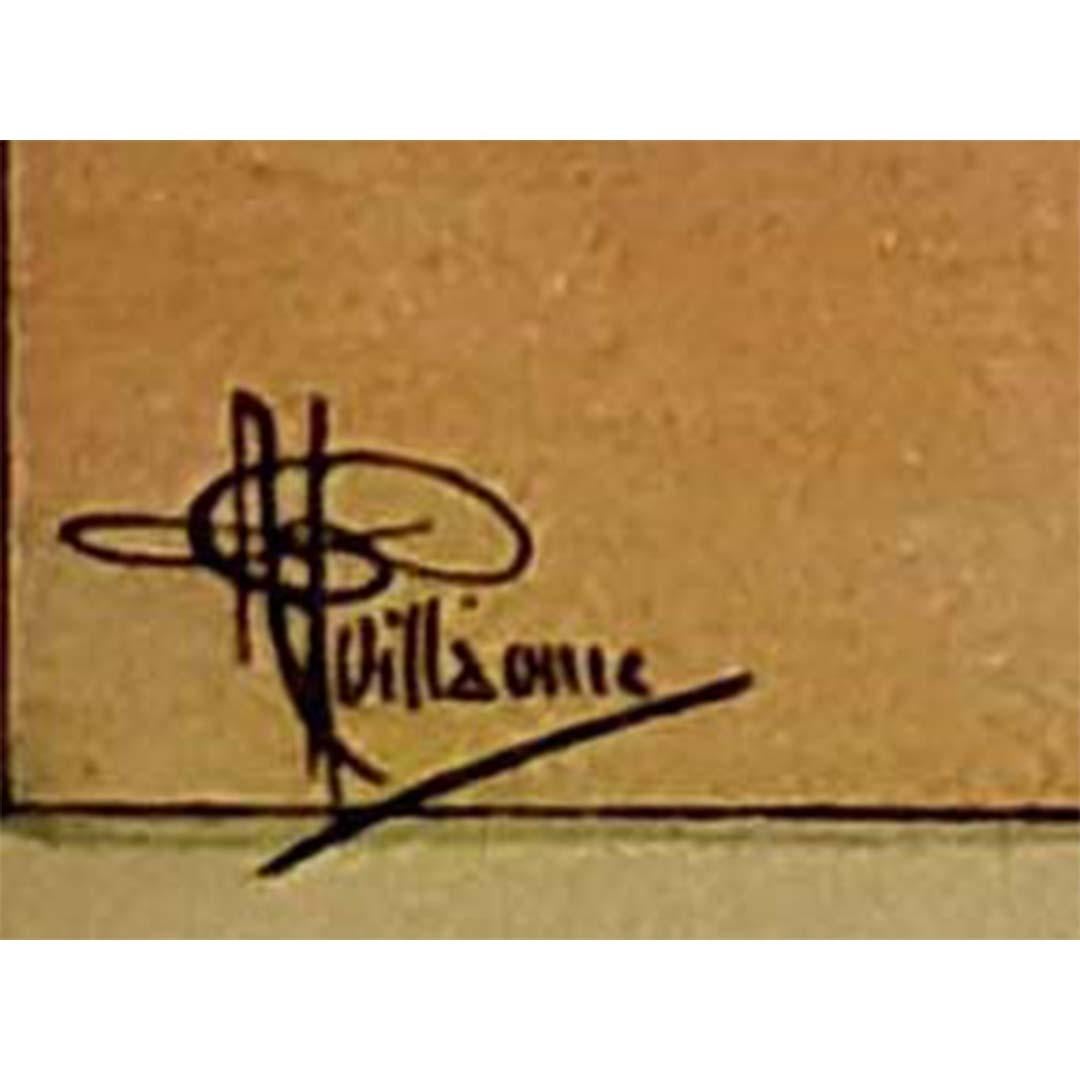Affiche originale de la Belle Époque par Albert Guillaume - La nouvelle chasse à courre en vente 2