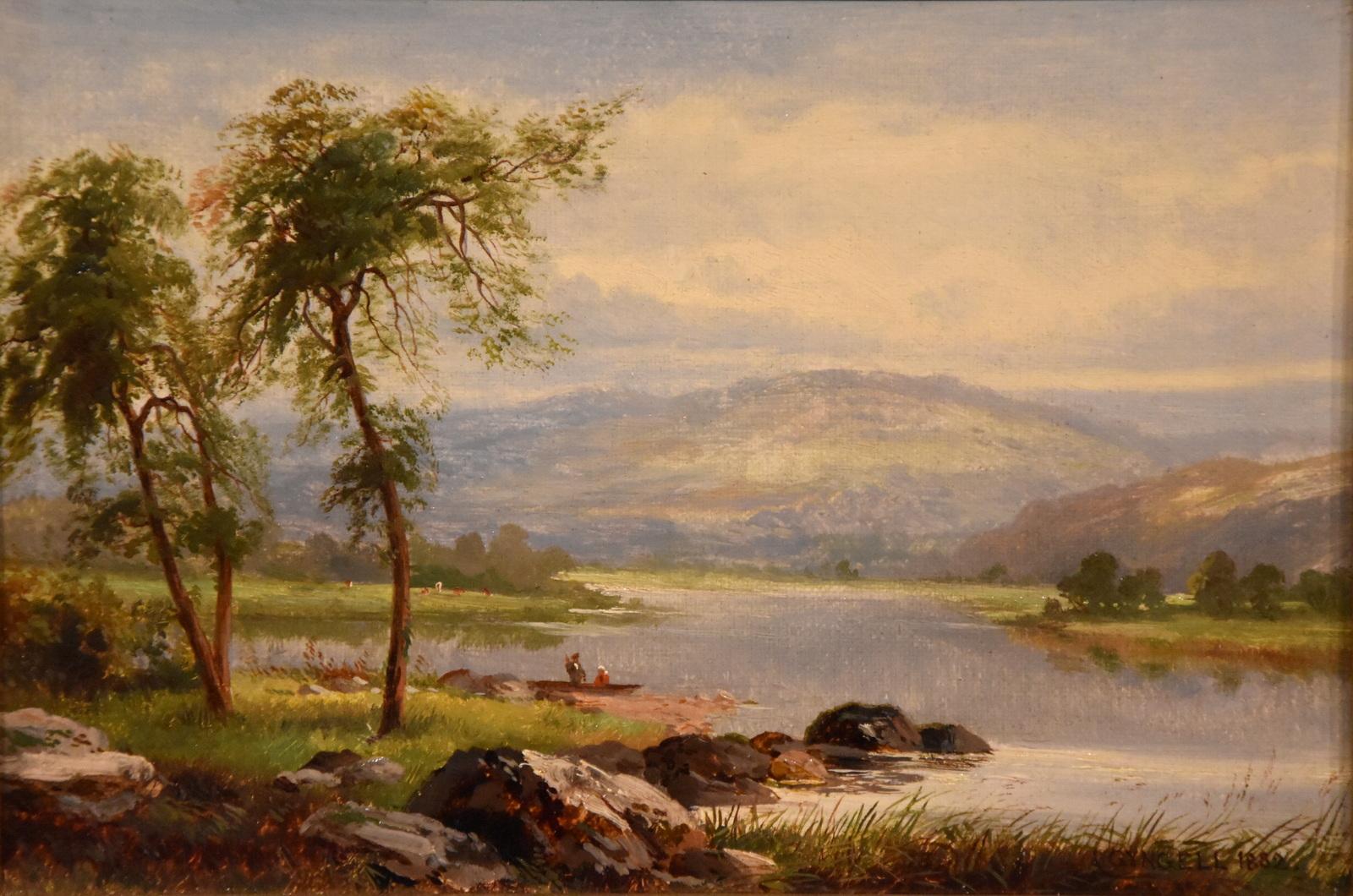 Peinture à l'huile "Rydal Water" d'Albert Gyngell