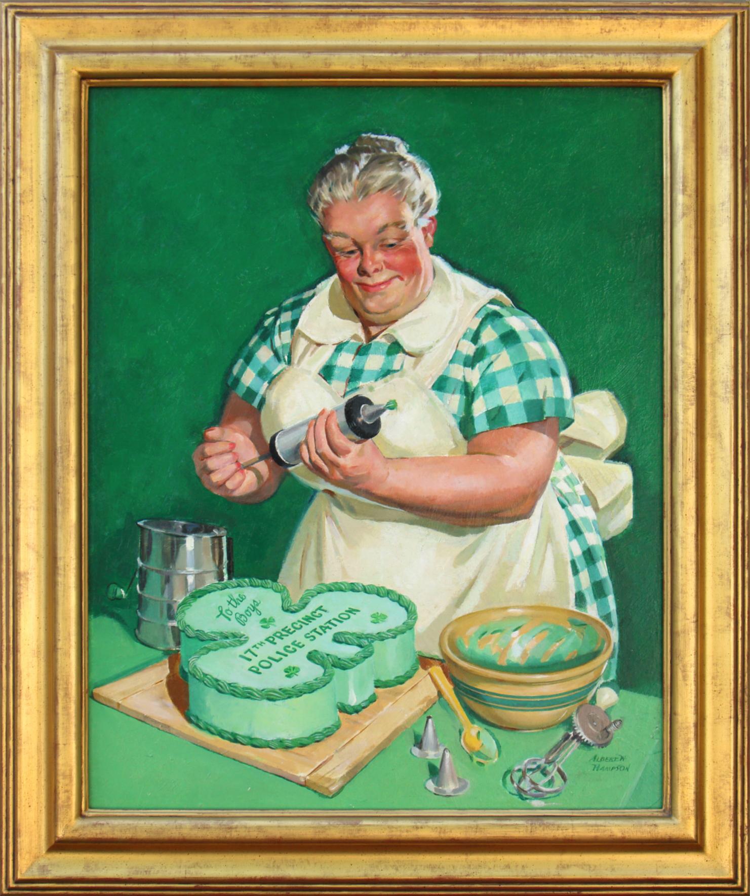 The Baker, copertina del Saturday Evening Post - Painting di Albert Hampson