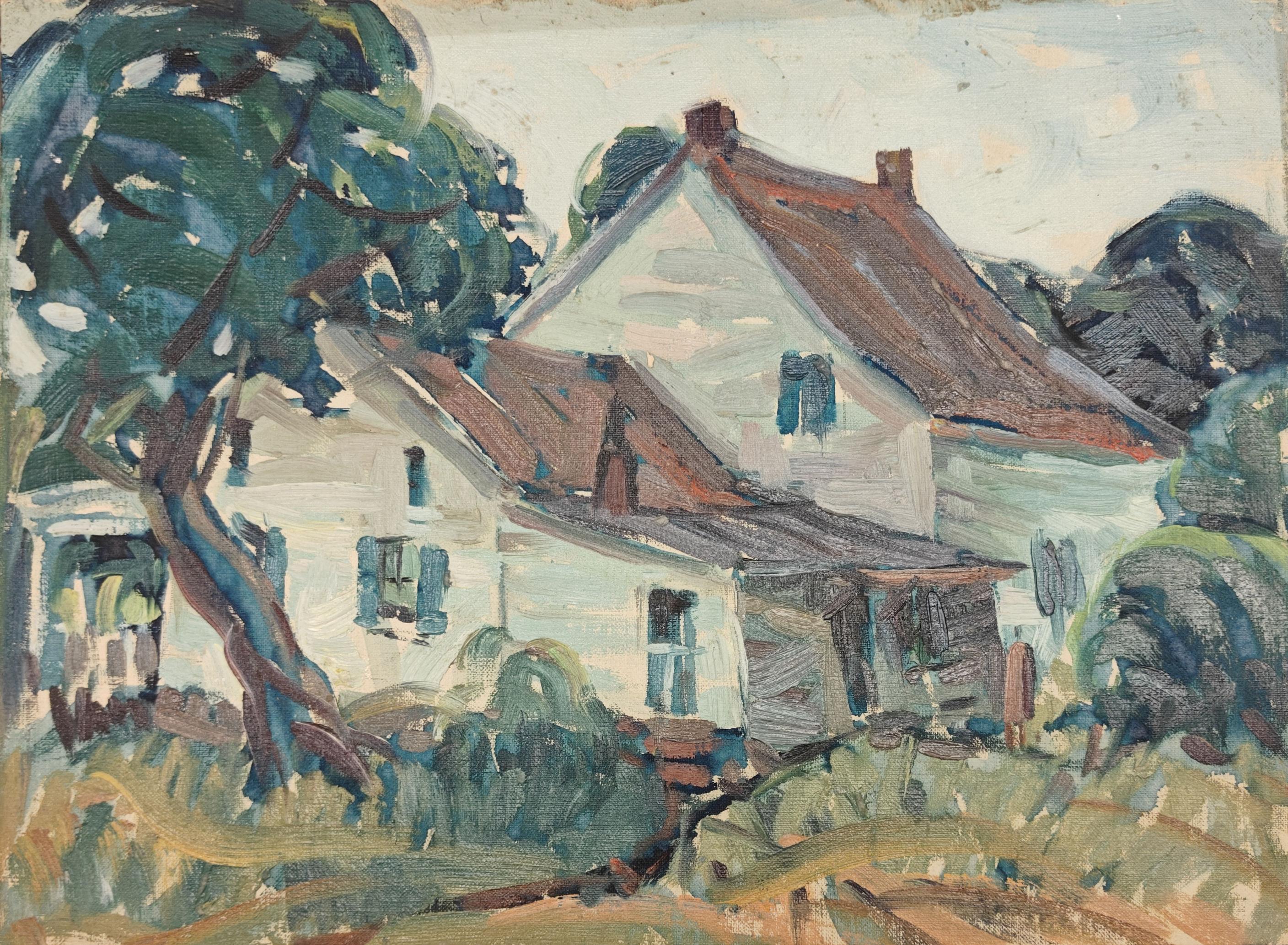 "Woodstock Landscape" Albert Heckman, WPA, American Modernist, New York