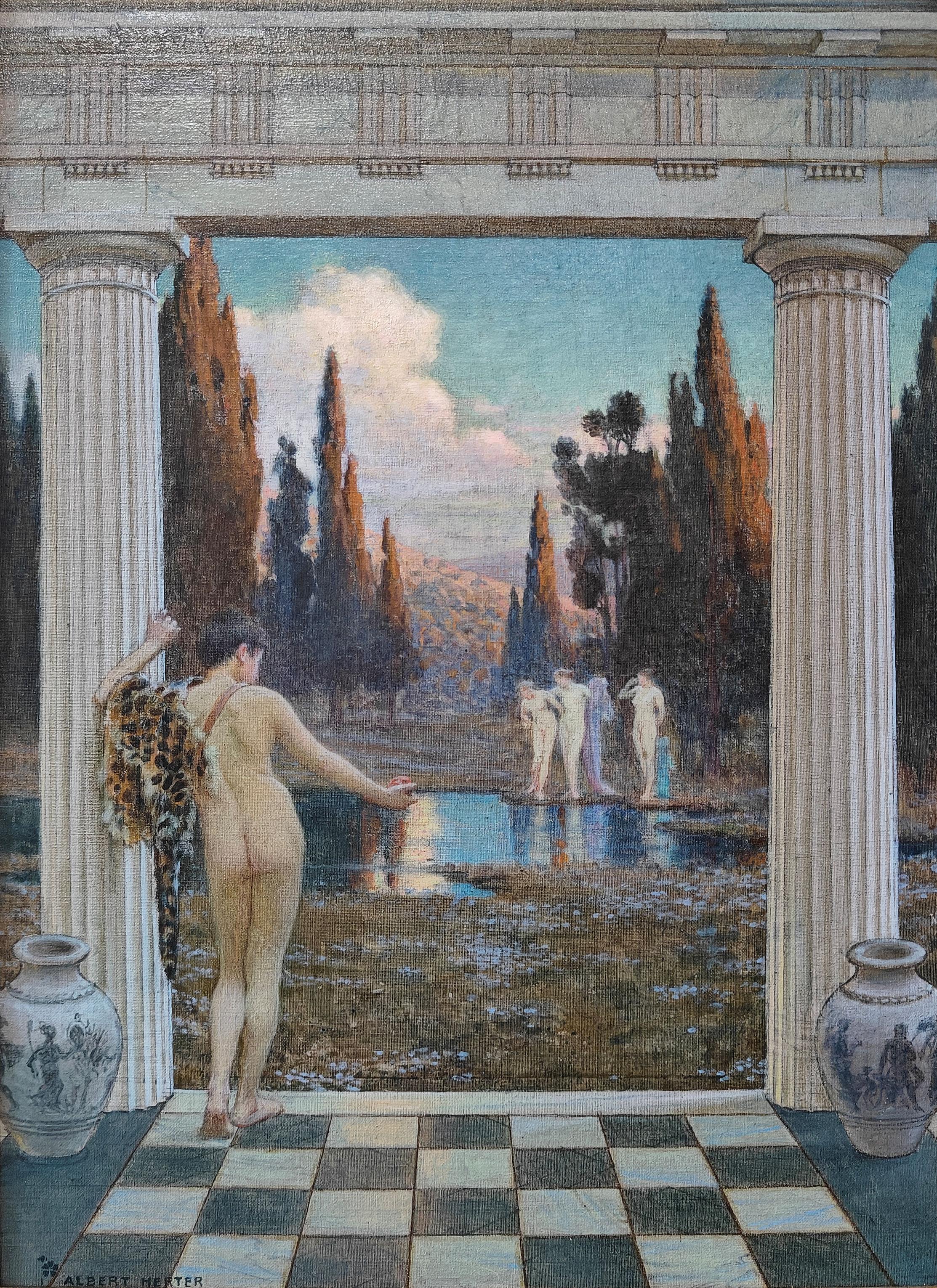 "Judgment of Paris" Albert Herter, Greek Mythology, American Artist, Classical