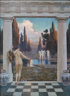 "Judgment of Paris" Albert Herter, Greek Mythology, American Artist, Classical