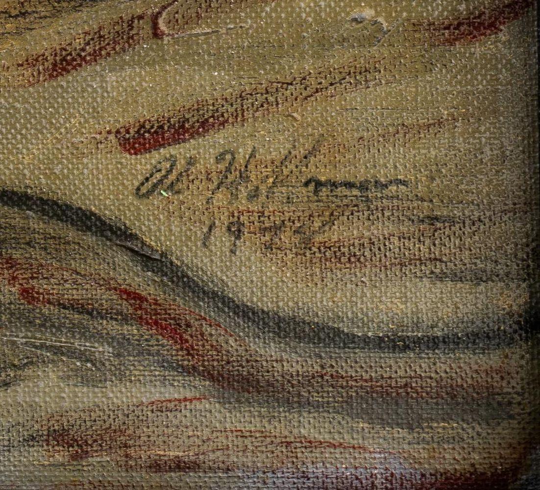 Nesting Wyverns - Outsider Art Painting by Albert Hoffman