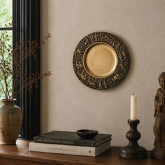 Albert Holl Cast Bronze Zodiac Wall Plate Bowl Vide Poche Mythological Relief