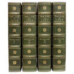 Albert J. BEVERIDGE. La vida de John Marshall. 4 vols EN FINA CIERRE DE CUERO