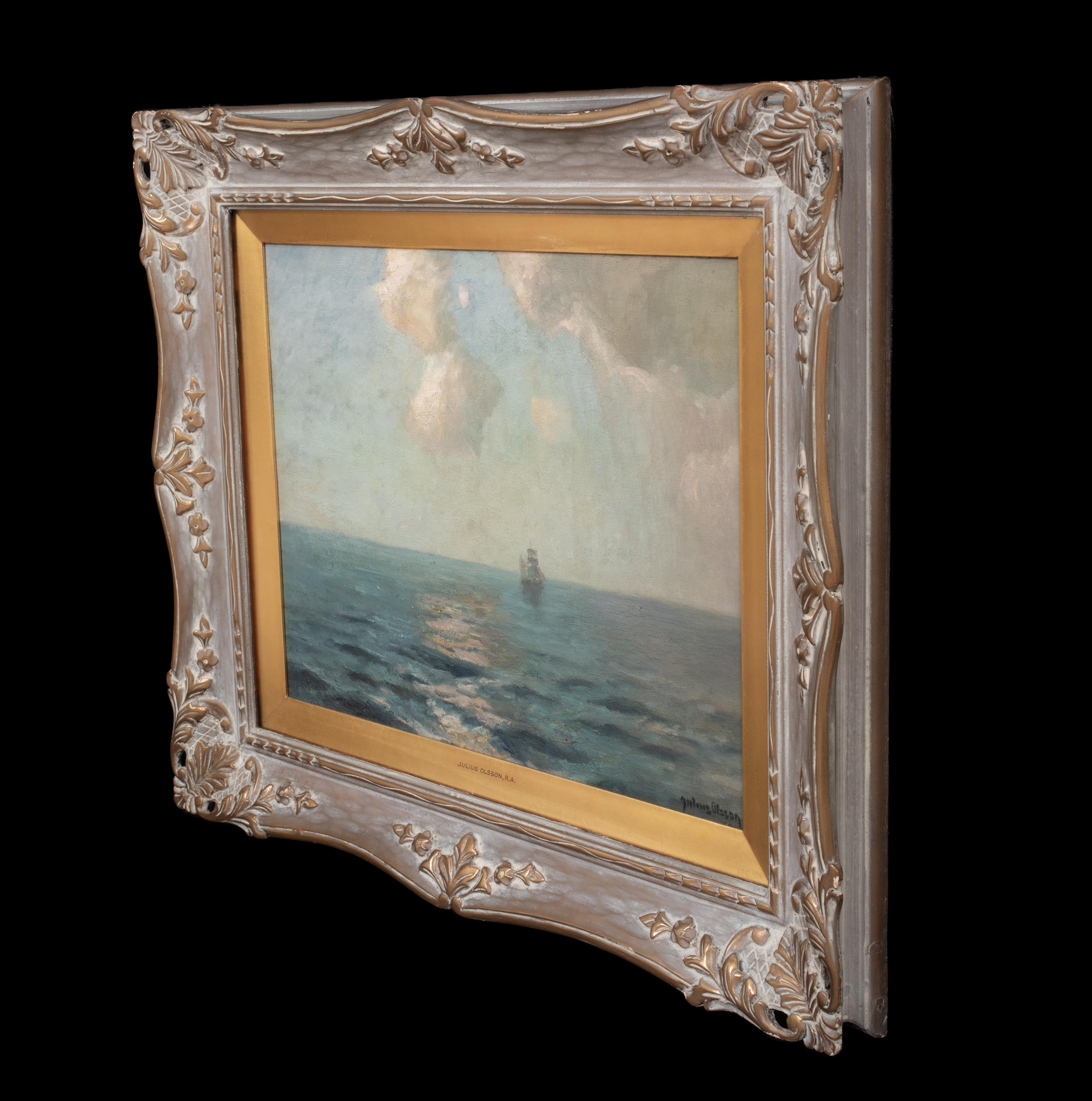 Clipper al largo della costa, St Ives, XIX secolo in vendita 4