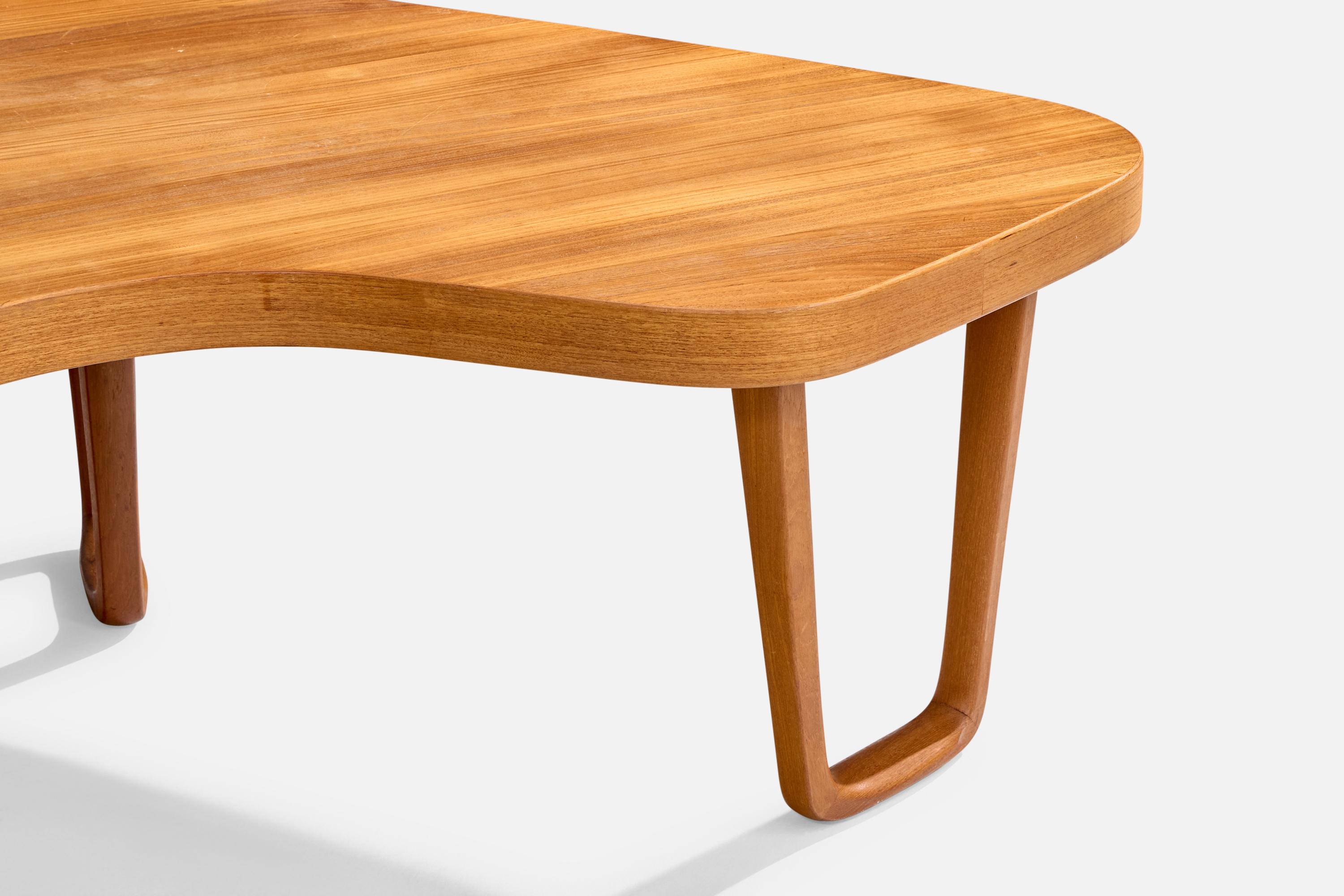 Mid-20th Century Albert Larsson, Coffee Table, Teak, Sweden, 1950s For Sale