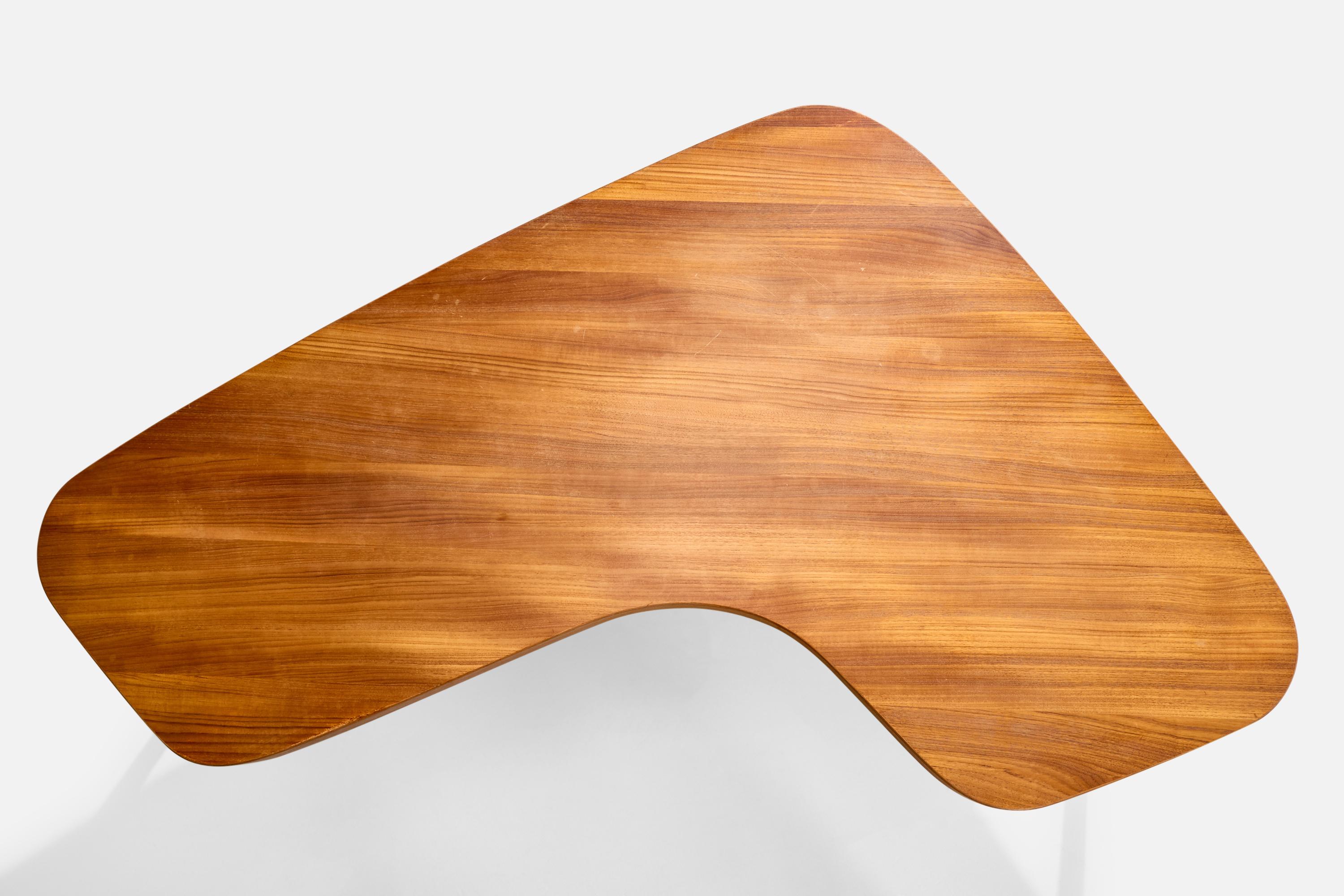 Albert Larsson, Coffee Table, Teak, Sweden, 1950s For Sale 1