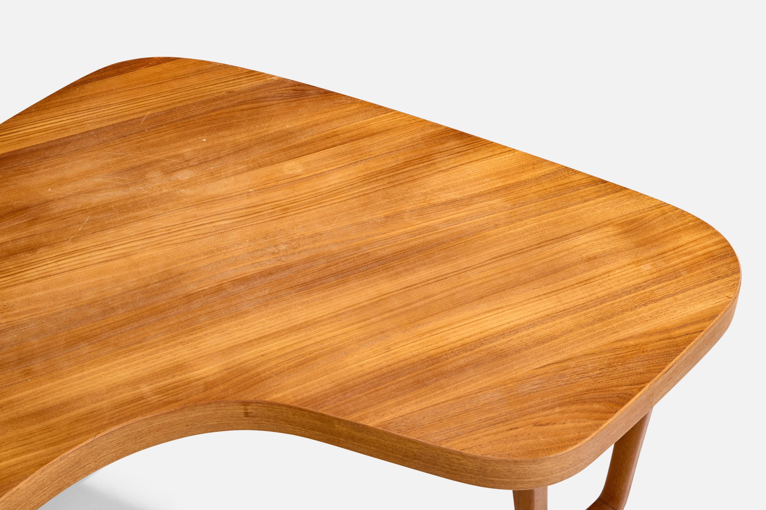 Albert Larsson, Coffee Table, Teak, Sweden, 1950s For Sale 2