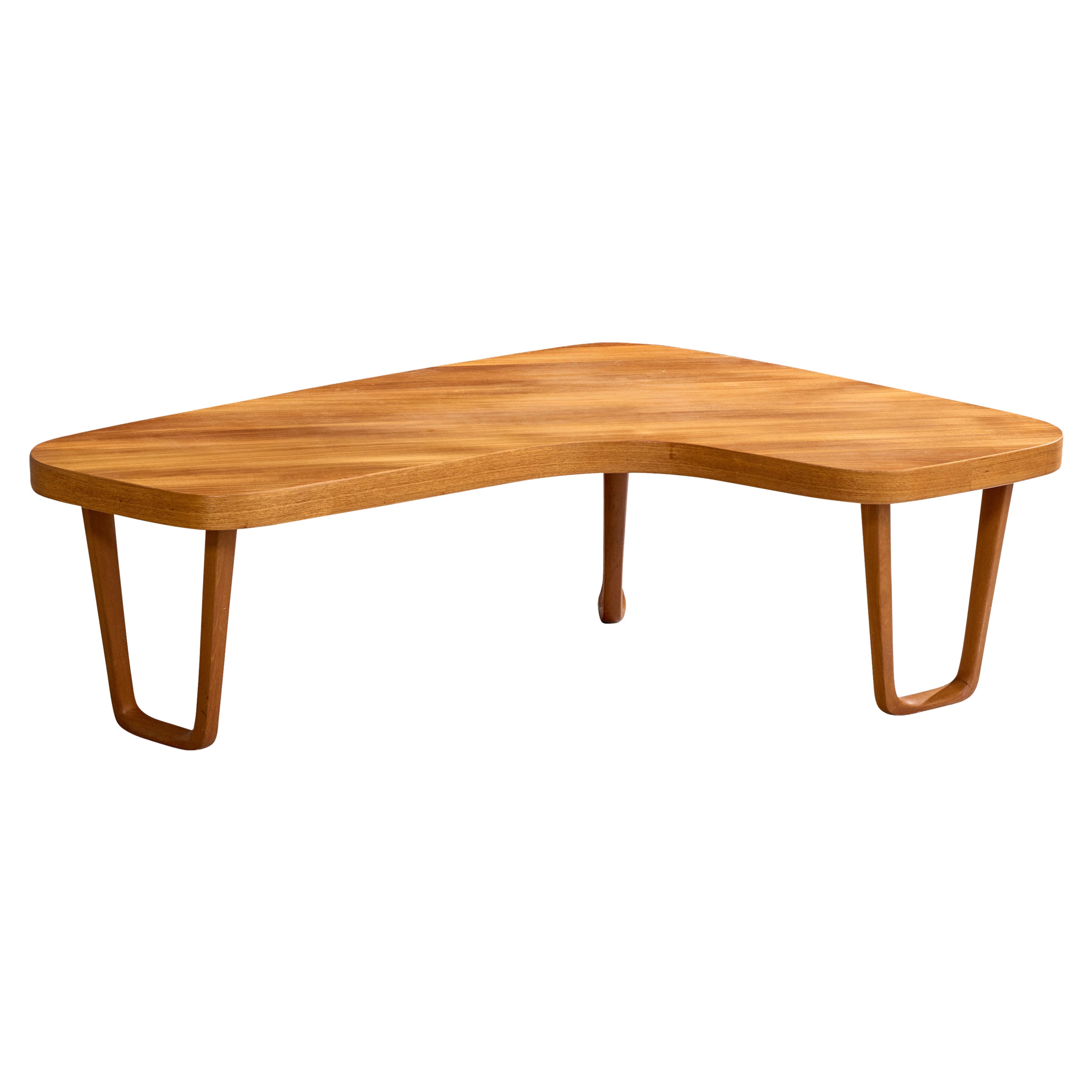 Albert Larsson, Coffee Table, Teak, Sweden, 1950s