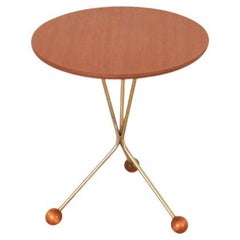 Albert Larsson Teak Tripod Side Table for Alberts Tibro, 1950s
