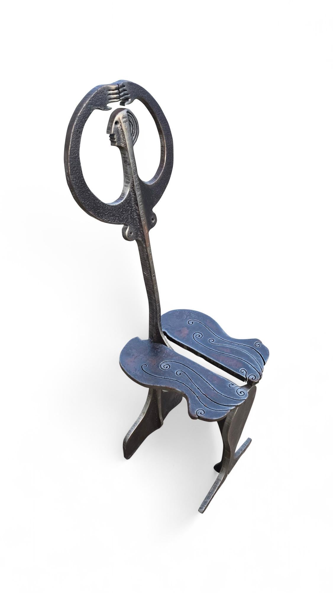 Albert Leon Wilson Abstract Figural Chair in vendita 3