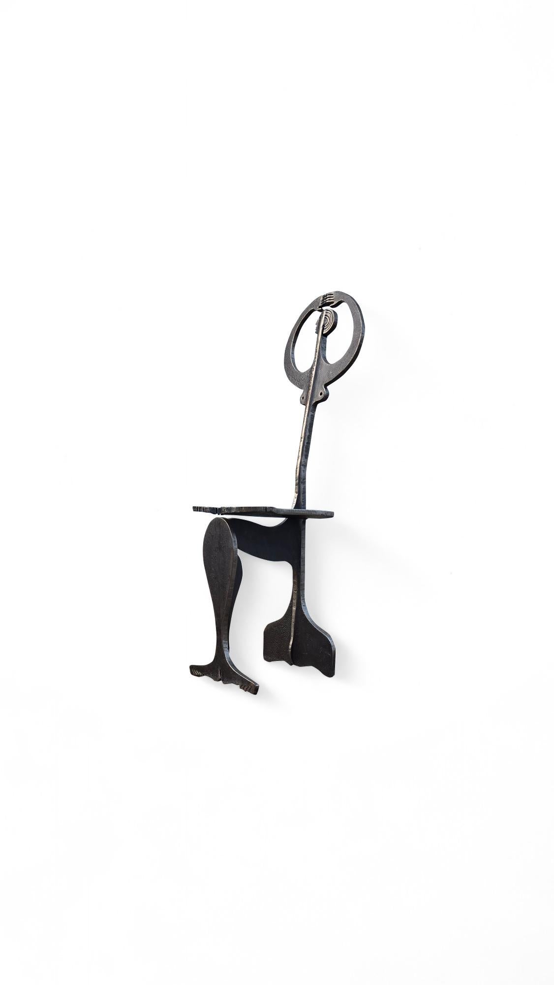Albert Leon Wilson Abstract Figural Chair in vendita 4