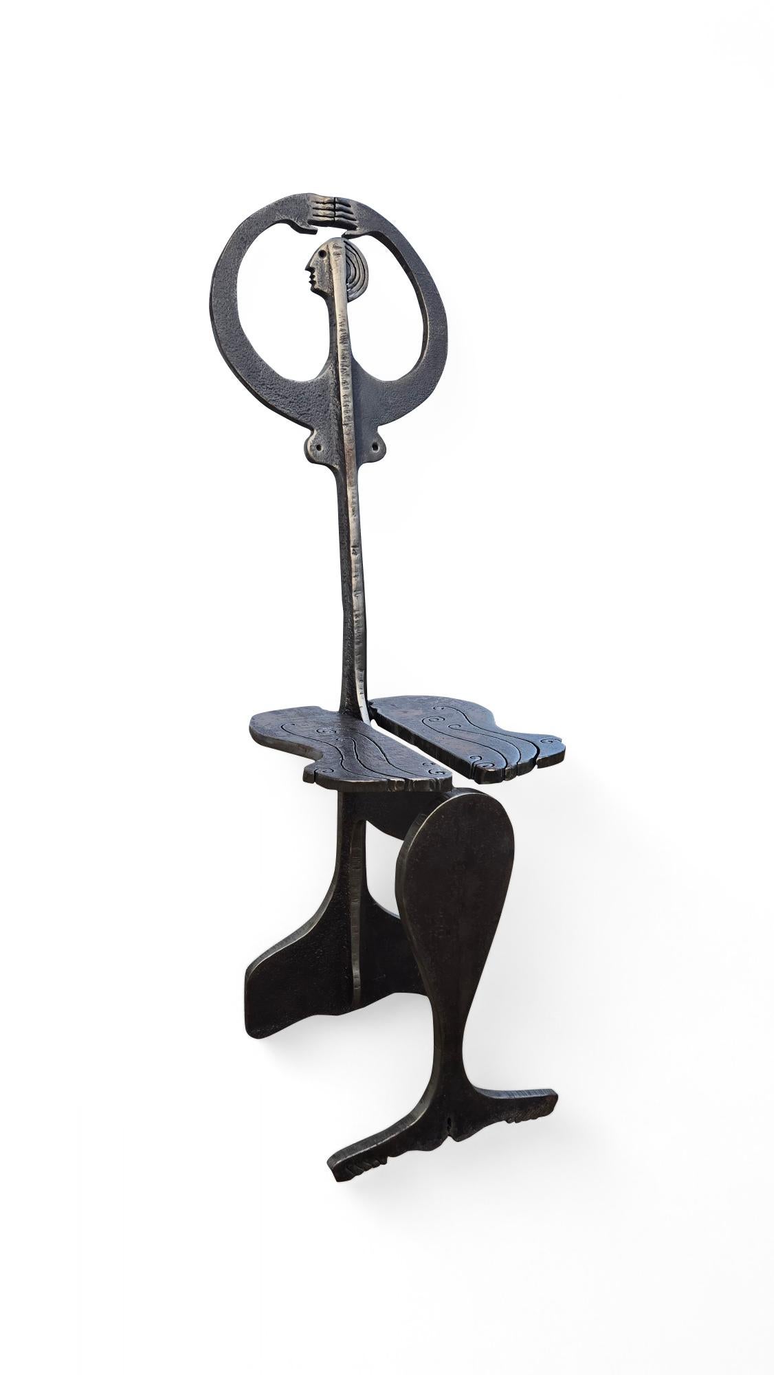 Albert Leon Wilson Abstract Figural Chair in vendita 5