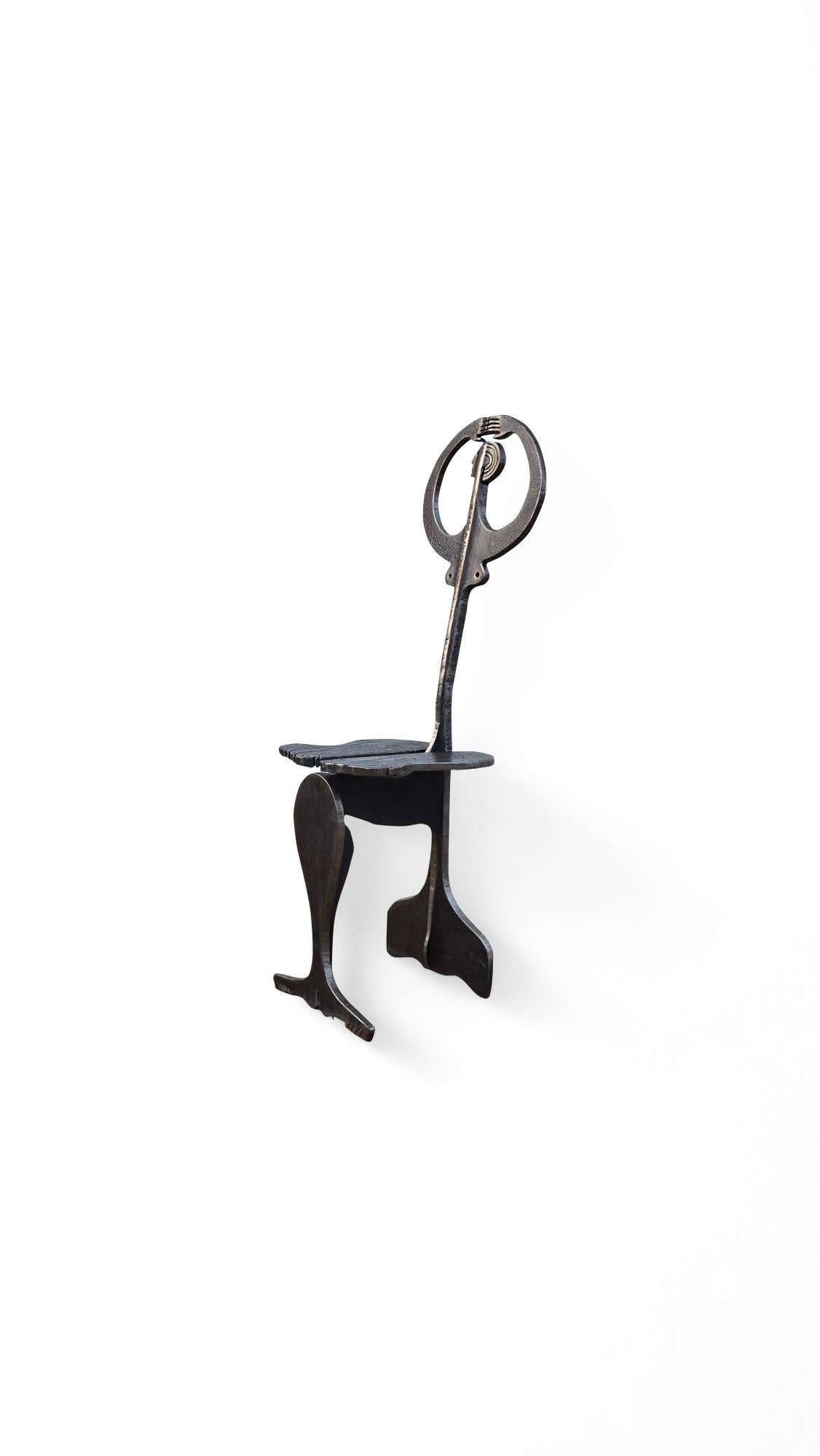 Albert Leon Wilson Abstract Figural Chair 