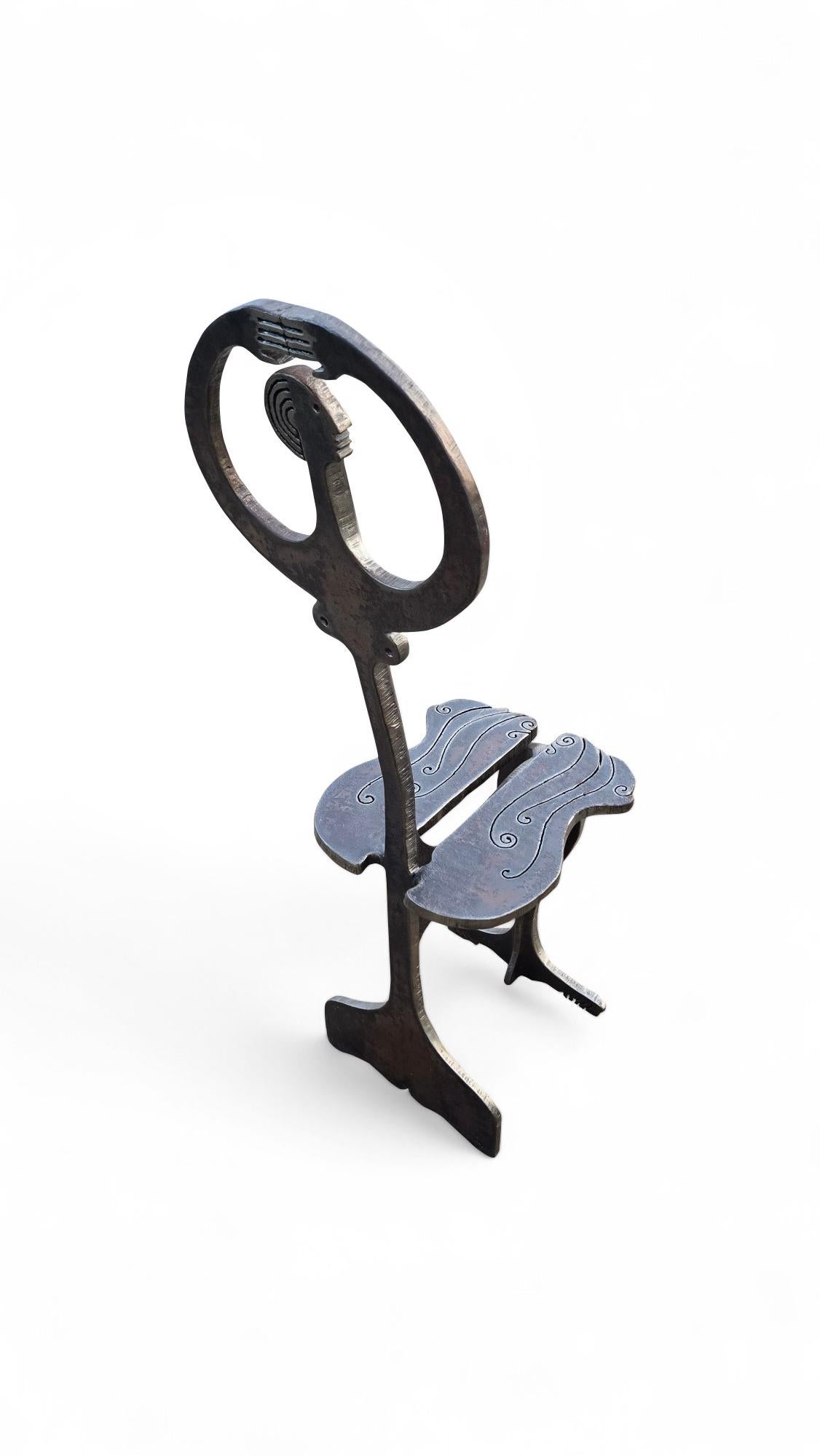 Albert Leon Wilson Abstract Figural Chair in vendita 2