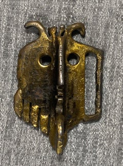 Abstrakte Eule-Vogelschnalle-Skulptur, signiert von Albert Leon Wilson, Moderne der Mitte des Jahrhunderts