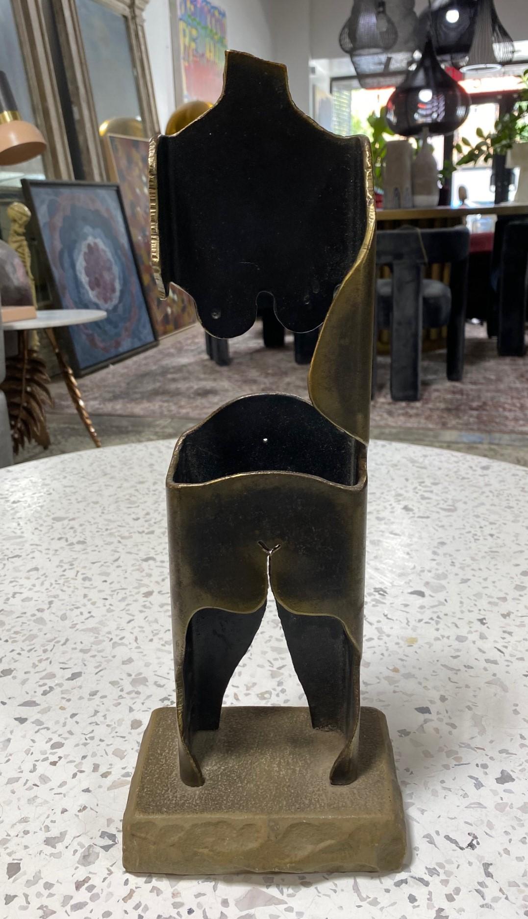 Albert Leon Wilson Signed Mid-Century Modern Nude Female Abstract Sculpture  In Good Condition For Sale In Studio City, CA