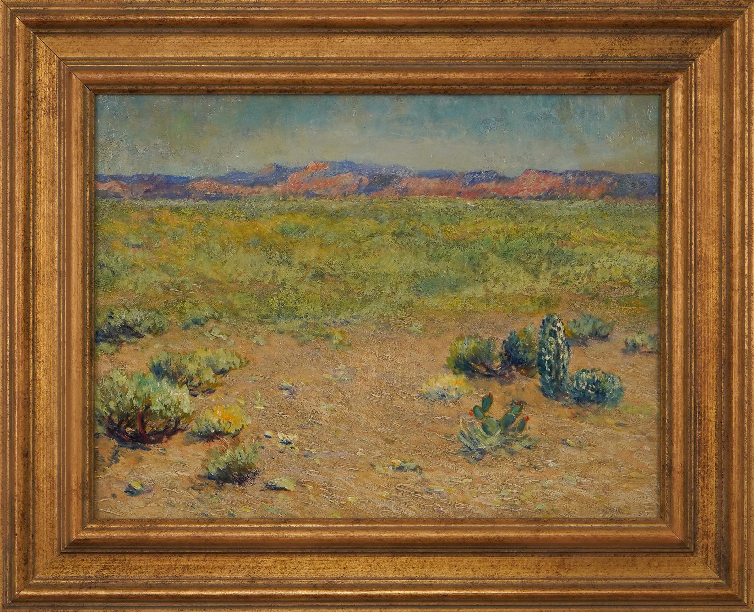 Wüste von Arizona (Braun), Landscape Painting, von Albert Lorey Groll