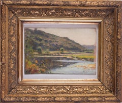 Small Impressionist French landscape oil by Peruvian artist Albert Lynch