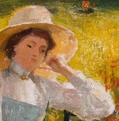 Small impressionist oil painting by Peruvian artist Albert Lynch